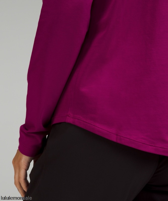 Lululemon Damen DELULU296 | Magenta Lila Love Langarmshirt